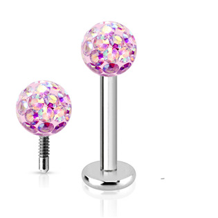LB1038-1206G Piercing do brady labreta s krystaly Crystals from  SWAROVSKI®1,2 x 6 mm