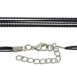 LR1129 Šňůrka na krk černá, 6 x 0,6 mm