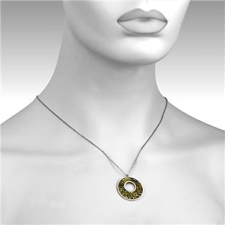 LV5001-GOL Ocelový náhrdelník s krystaly Crystals from Swarovski®, GOLDEN SHADOW