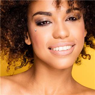 MD027-RD Kompletní microdermal piercing 1,2 mm - placka zlacená