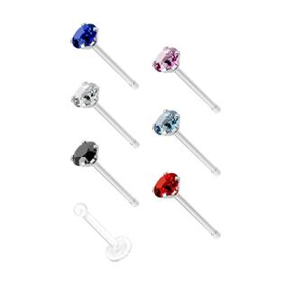 N0000-03 Sada 7mi piercingů do nosu