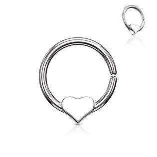 N0069-GD Piercing do nosu/ucha - srdíčko