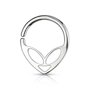 N0112-K Piercing do nosu - kruh Alien