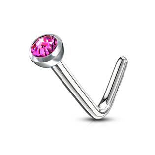 N01149-K Zahnutý piercing do nosu