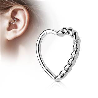 N0121-RD Piercing do nosu/ucha srdce
