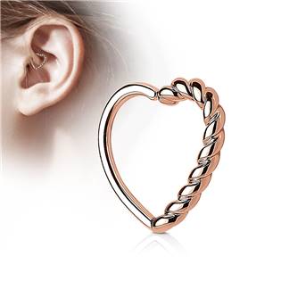 N0121-RD Piercing do nosu/ucha srdce