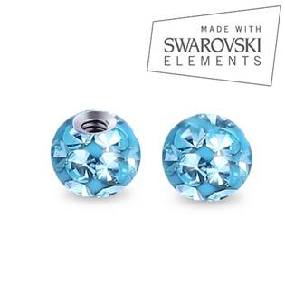 ND01023-03-Y Náhradní kulička s krystaly Swarovski®, 3 mm, závit 1,2 mm