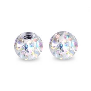 ND01023-04-C Náhradní kulička s krystaly Swarovski®, 4 mm, závit 1,2 mm
