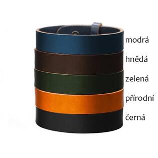 NR1278BL-P Pánský kožený náramek modrý