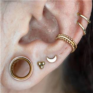 NS0045ST-1208 Segment kruh - helix / cartilage / tragus piercing