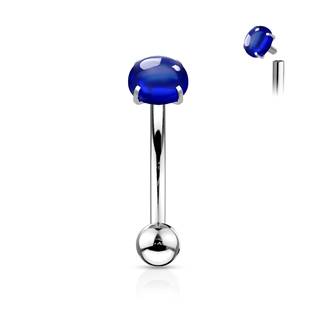 OB0012-R Piercing do obočí s kulatým kamenem