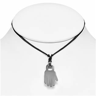 OPP1177 Ocelový přívěšek - hamsa - ruka Fatimy