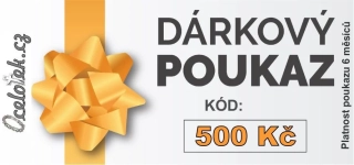 Elektronický dárkový poukaz na šperky v hodnotě 500 Kč