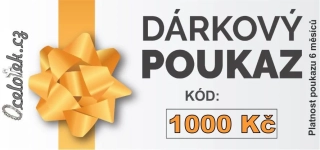 Elektronický dárkový poukaz na šperky v hodnotě 1000 Kč
