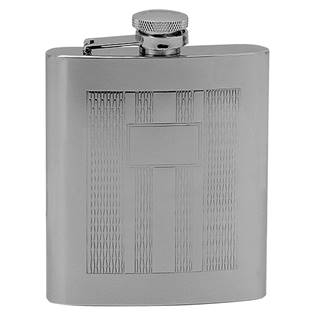97037 Ocelová kapesní lahev - placatka 180ml v dárkovém balení
