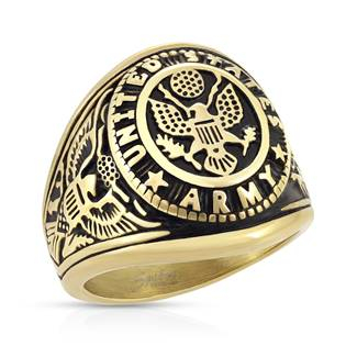 OPR0127-60 Pánský ocelový prsten US Army Seal