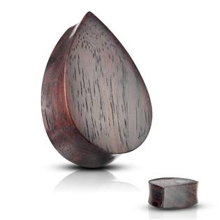 PL01237-10 Plug do ucha Sono wood - kapka