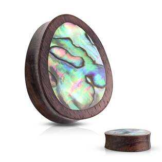 PL01257-08 Sono wood plug do ucha s perletí