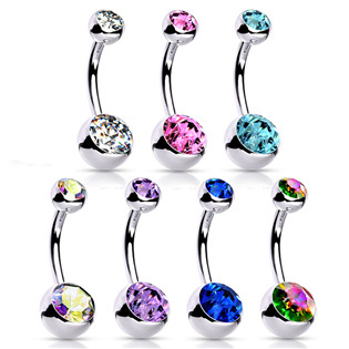 TIT1009TVM-161258 Piercing do pupíku vnitřní závit TITAN, 1,6 x 12 mm