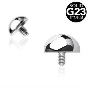 TIT1033-03 Microdermal - ozdobná část půlkulička TITAN