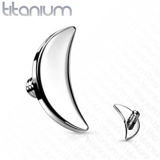 TIT1084 Ozdobný měsíček k dermálu TITAN, závit 1,6 mm