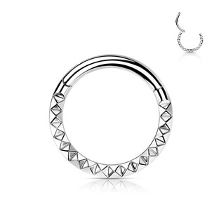 TIT1138-1208 Segment kruh - septum / helix / cartilage / tragus piercing TITAN, 1,2 x 8 mm