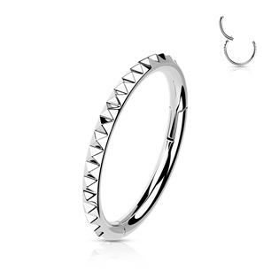 TIT1139-1208 Segment kruh - helix / cartilage / tragus piercing TITAN