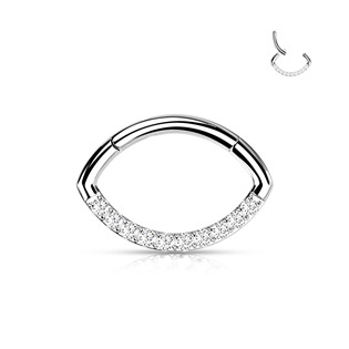 TIT1164-1210 Segment - helix / cartilage / tragus piercing TITAN, 1,2 x 10 mm