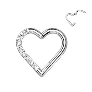 TIT1225 Segment kruh - helix / cartilage / tragus / septum piercing TITAN, 1,2 x 8 mm