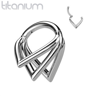 TIT1226-1208 Segment kruh - helix / cartilage / tragus piercing TITAN