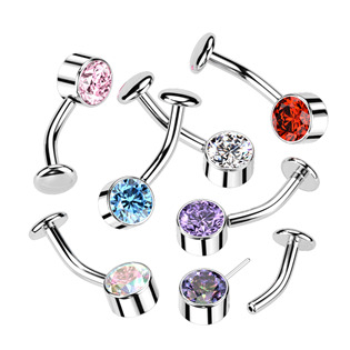 TIT1229-A PUSH IN piercingu do pupíku TITAN