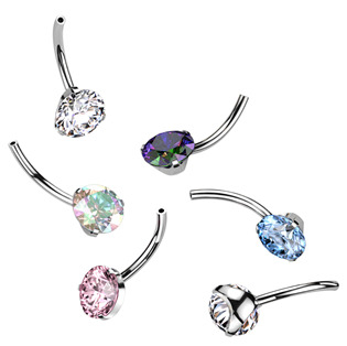 TIT1273-C PUSH IN piercingu do pupíku TITAN