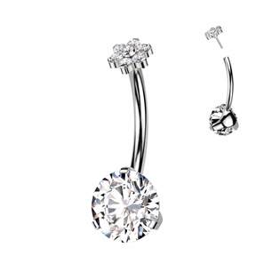 TIT1274-C PUSH IN piercingu do pupíku TITAN