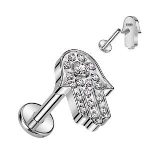 TIT1281-1206 Piercing do brady - labreta Hamsa TITAN