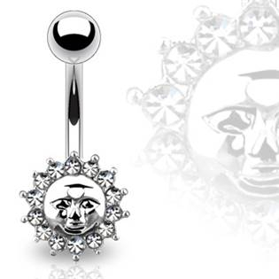 WP01093 Piercing do pupíku - sluníčko