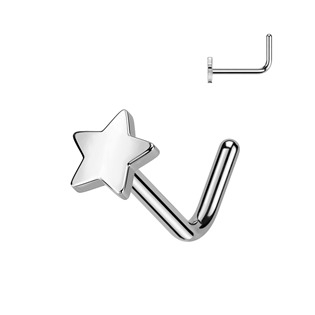 TIT1287 Piercing do nosu hvězdička - TITAN