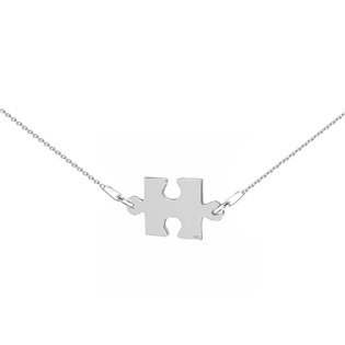 NB-0460 Stříbrný náhrdelník puzzle