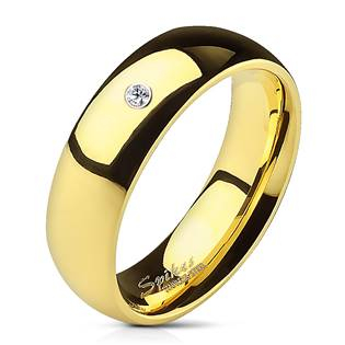 OPR1495-6-Zr-55 OPR1495 Dámský snubní prsten se zirkonem, šíře 6 mm