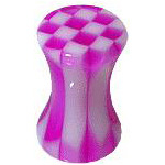 PL01007-04A Akrylátový plug do ucha průměr 4 mm, barva fialová
