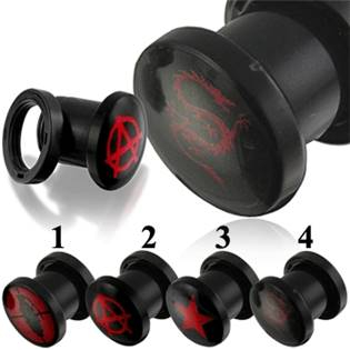 PL01072-03D Akrylátový plug do ucha