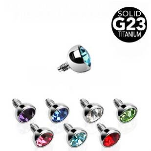 TIT1032-G Microdermal - ozdobná část TITAN