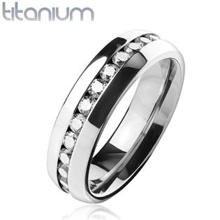 TT1042-6-62 TT1042 Dámský prsten titan, šíře 6 mm