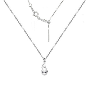 NB-0490 Stříbrný náhrdelník se swarovski krystalem