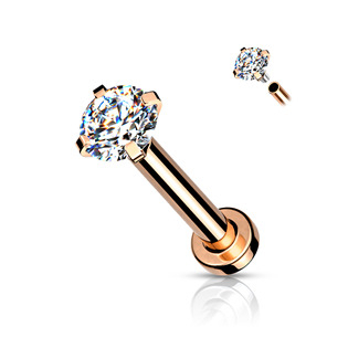 LB1043C-12083 Piercing do brady / cartilage / tragus 1,0 x 8 mm