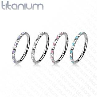 TIT1141AB-1208 Segment kruh - helix / cartilage / tragus piercing TITAN