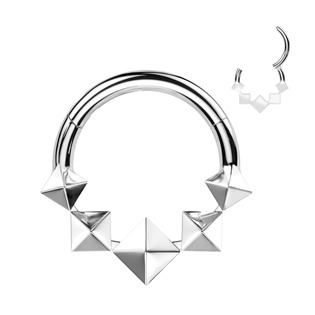 TIT1300-1208 Segment kruh - helix / cartilage / tragus / septum piercing TITAN, 1,2 x 8 mm