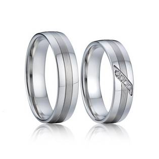 AN1004-Zr AN1004-Zr Snubní prsteny chirurgická ocel - pár