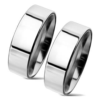 NSS3004-6 NSS3004 Snubní prsteny chirurgická ocel 6mm - pár
