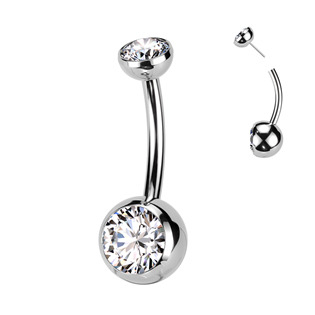 TIT1309-C PUSH IN piercingu do pupíku TITAN
