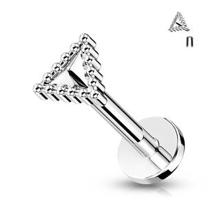 LB0037ST-1208 Labreta / cartilage piercing - trojúhelník